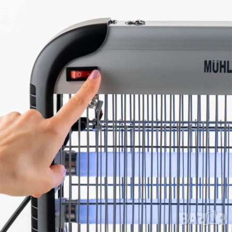 Инсектицидна лампа Muhler, 30W, 60м2, снимка 3 - Друга електроника - 52138035