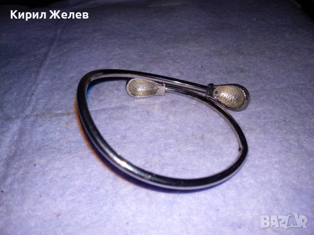 СТИЛНА МЕДНА НИКЕЛИРАНА СРЕБРИСТА РЕТРО СТИЛ ГРИВНИЧКА Тип ТОРКВА 6839, снимка 7 - Гривни - 41281158