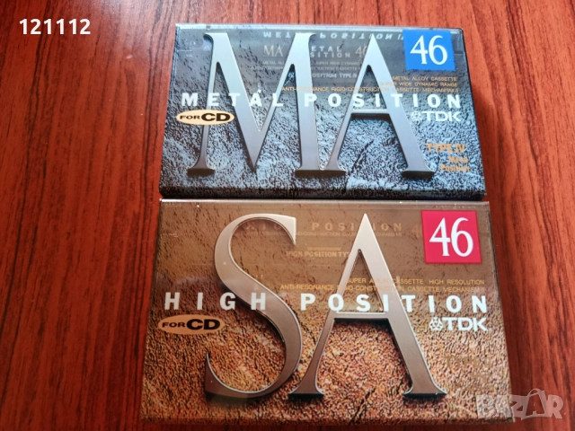 Аудио касети TDK SA,MA 46