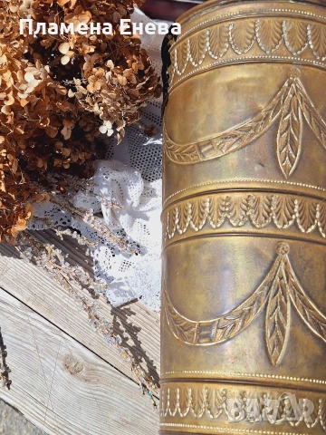 Антикварен меден съд, снимка 3 - Антикварни и старинни предмети - 53123758