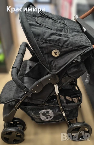 Количка за близнаци - Twin, черна, снимка 1