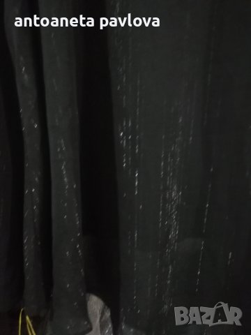 Черен потник  -туника с нишка ламе, снимка 5 - Потници - 41618548