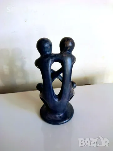 Страхотна Арт Статуетка-Семейство От Сапунен Камък, снимка 4 - Антикварни и старинни предмети - 49600932