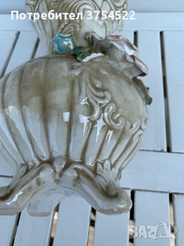 Порцеланова ваза Capodimonte, снимка 9 - Антикварни и старинни предмети - 41348180