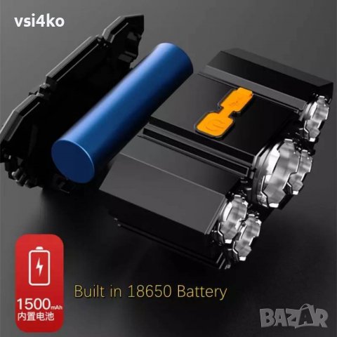 ЛЕД челник с 9 светодиода, снимка 4 - Екипировка - 39330317