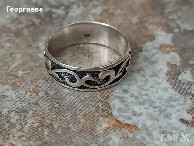 Мъжка сребърна халка