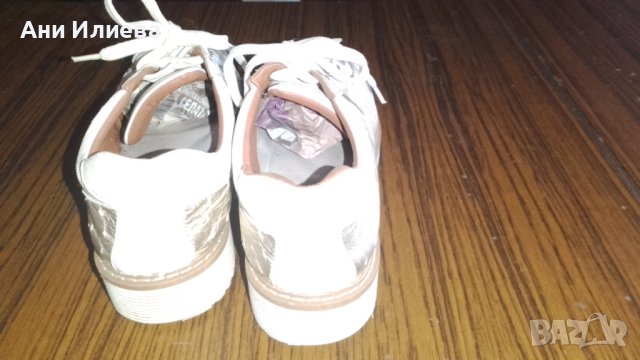 Златни/ златисти спортни обувки естествена кожа , снимка 6 - Дамски ежедневни обувки - 41598417