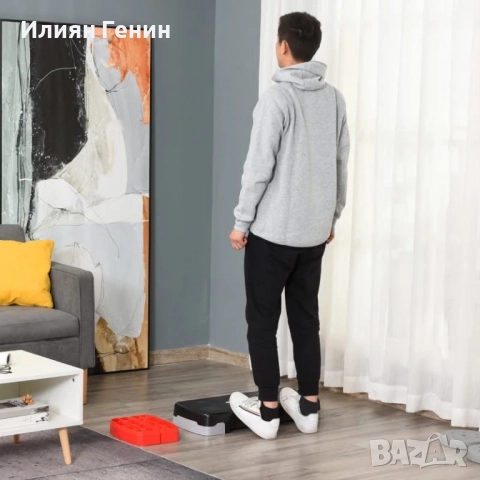 Аеробен степер HOMCOM, снимка 9 - Фитнес уреди - 52488227