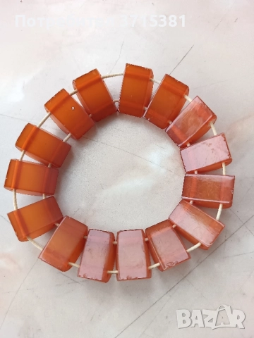 Гривна с естествен балтийски кехлибар , снимка 3 - Гривни - 51994131