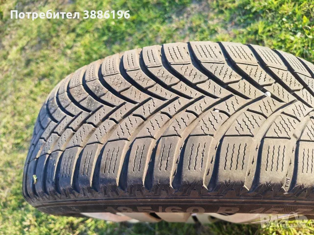 4 зимни гуми 185/60 R15 със стоманени джанти