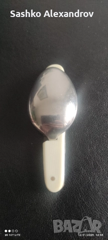 Сгъваема лъжица П.Денев - слонова кост, снимка 4 - Други ценни предмети - 52389712