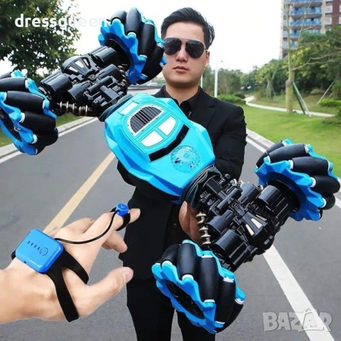 2862 Високоскоростна 4WD Кола с двойно управление: Сензор за ръка и 2.4GHz Дистанционно за професион, снимка 4 - Коли, камиони, мотори, писти - 53821732