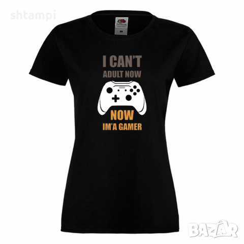 Дамска тениска I Can't Adult Now, снимка 9 - Тениски - 36191302