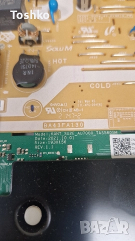 SAMSUNG UE43AU7172U MAIN  KANT_SU2E_AU7000_TAS5805M BN96-50990D POWER  BA43FA130  CY-BA043HGHR4V, снимка 7 - Части и Платки - 52000419