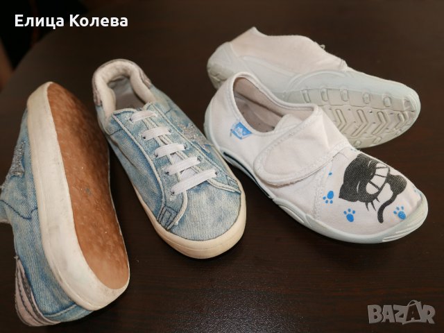 Дънкови кецове Next+ пантофи с котки н.29-30, снимка 3 - Детски обувки - 35810980