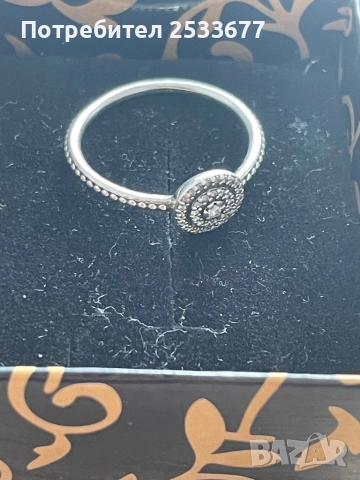 Pandora Сребърен пръстен Пандора, снимка 4 - Пръстени - 51815305