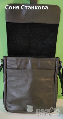 STRELLSON - Мъжкa чантa за през рамо - естествена кожа, снимка 4 - Чанти - 42115160