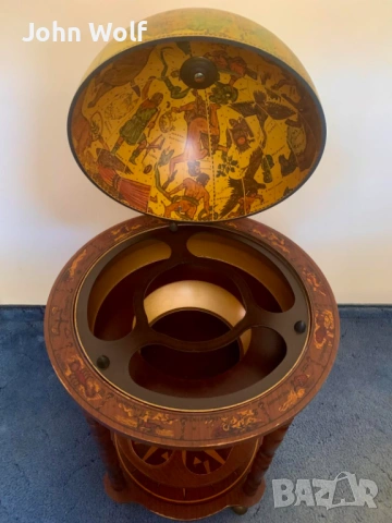 Винтидж бар-глобус / мини бар за алкохол – 100 см, снимка 2 - Други - 53837634