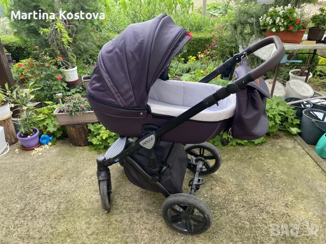 Бебешка количка 3в1 Еко кожа, снимка 11 - Детски колички - 55802505