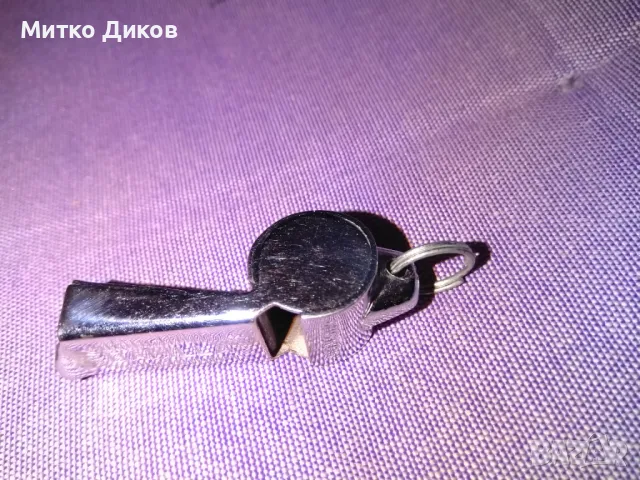 	Маркова италианска полицейска свирка отлична футболна Баллила Ballila с халка за закачване №4, снимка 2 - Футбол - 48884425