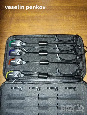 Обтегачи за сигнализатори 4 броя в защитен кейс -Нови 