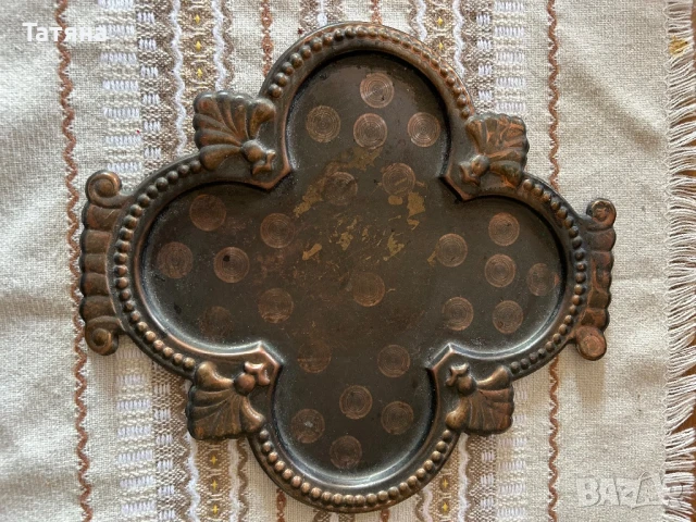 Поднос за 4 чаши кафе или чай,  за интериор