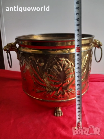 Драконови Глави, Голям Месингов Съд с Позлата, снимка 9 - Антикварни и старинни предмети - 52845808