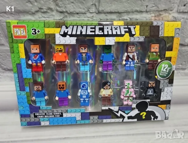 Голям комплект фигурки Майнкрафт/Minecraft фигури, съвместими с конструктор, снимка 2 - Фигурки - 49004909