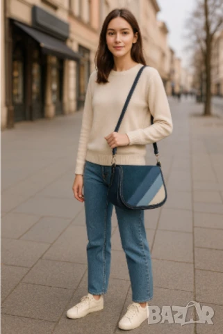 Дамска чанта от деним , снимка 3 - Чанти - 50622268