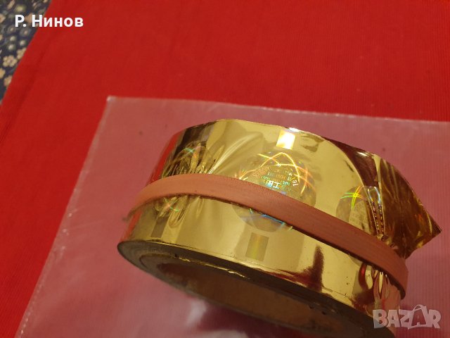 холограмно фолио за топъл печат злато 50 мм 300 метра, снимка 3 - Други - 41938129