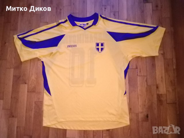 Футболна тениска на Швеция №10 Златан Ибрахимович размер реален С/М