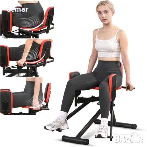 WARMOUNTS Машина за домашен фитнес, тренажор за бедра и седалище, снимка 9 - Фитнес уреди - 53383621