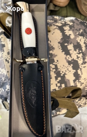 Нов Нож със Кожена Кания—4 броя, снимка 5 - Ножове - 52684559