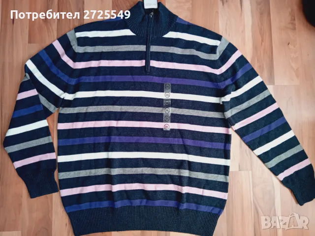 ХЛ нови пуловери 100% памук, снимка 4 - Пуловери - 47700835