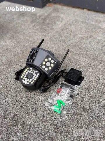 Тройна камера за Видеонаблюдение, работи с WiFi, 9 MPX,Ultra HD, снимка 1