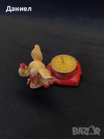 Малка фигурка свещник, снимка 2 - Антикварни и старинни предмети - 51045914