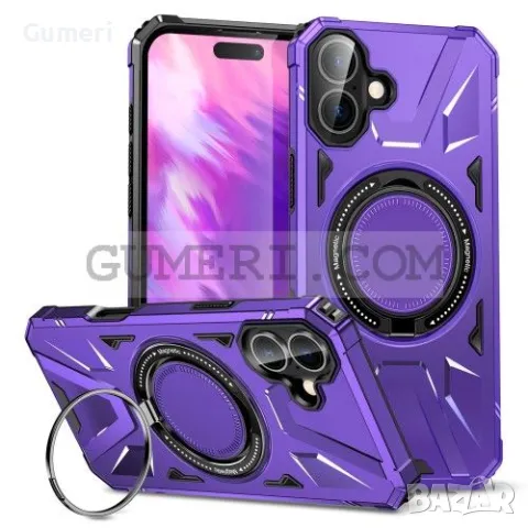 Противоударен Кейс с Ринг за Apple iPhone 16, снимка 7 - Калъфи, кейсове - 48831921