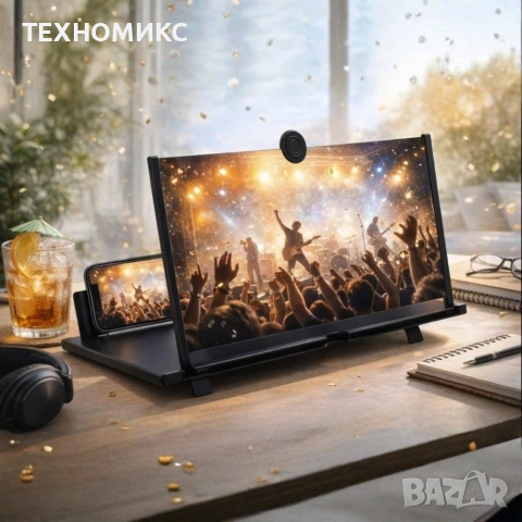 3D Увеличителен екран за смартфон с 5x мащабиране, снимка 7 - Резервни части за телефони - 53778711