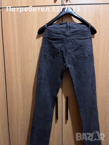 Черни дънки H&M с висока талия , снимка 5 - Дънки - 44642811