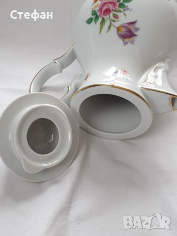 Порцеланов чайник с позлата - Бавария , снимка 6 - Антикварни и старинни предмети - 40506327