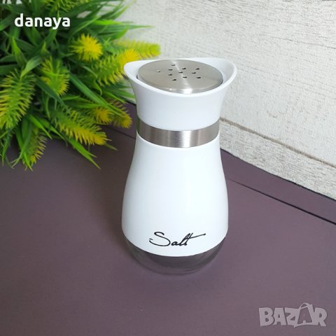 2457 Бурканче за подправки солничка Salt, снимка 2 - Аксесоари за кухня - 34392273