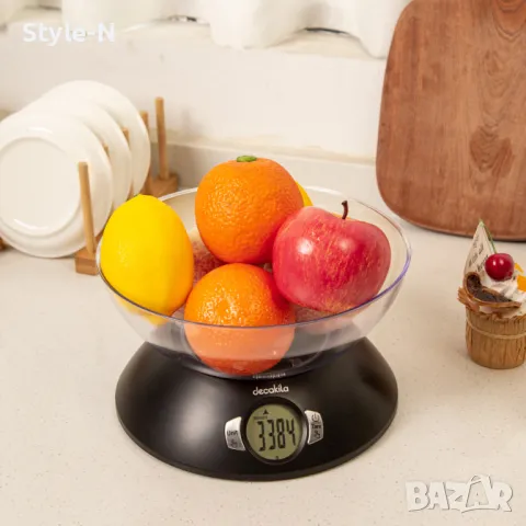 Кухненска везна DECAKILA с купа, LCD, 2 гр - 5 кг , снимка 3 - Други - 50274065