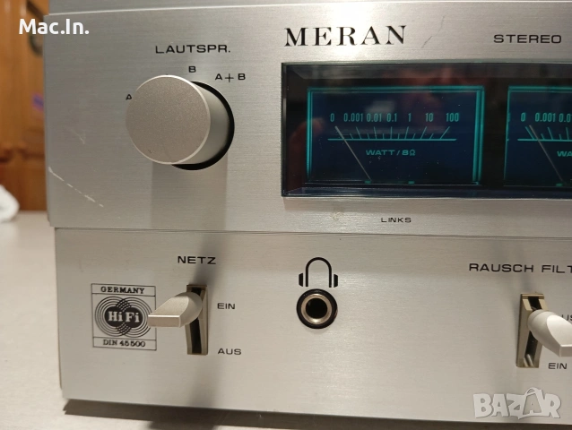 Усилвател MERAN -6503 Made in W.Germany, снимка 3 - Ресийвъри, усилватели, смесителни пултове - 53204239