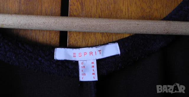 Рокля с дълъг ръкав Esprit, тъмносиня, снимка 3 - Рокли - 48088103