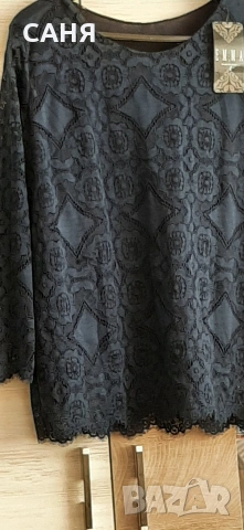 Официална,италианска блуза ЕММА/почти черно/, снимка 3 - Блузи с дълъг ръкав и пуловери - 53589351