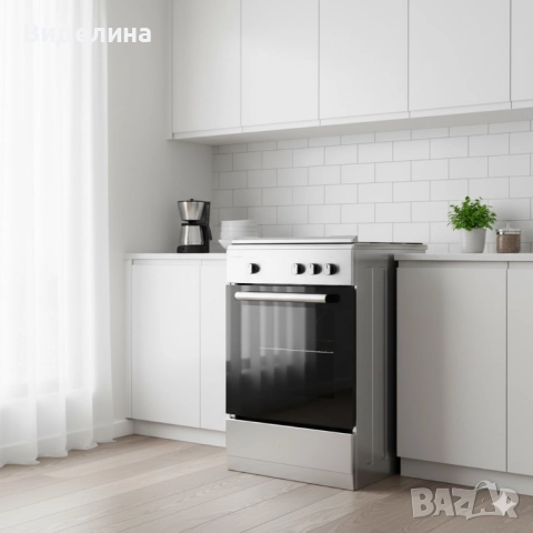 Газова печка Taurus CIG3FIXMG – 3 горелки, газова фурна 43L, инокс корпус, с дефект, снимка 2 - Печки, фурни - 52006429