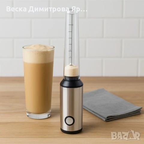 Фрапе миксер ръчен Muhler FMX-255S, 25W, Метално тяло, снимка 4 - Миксери - 50659976