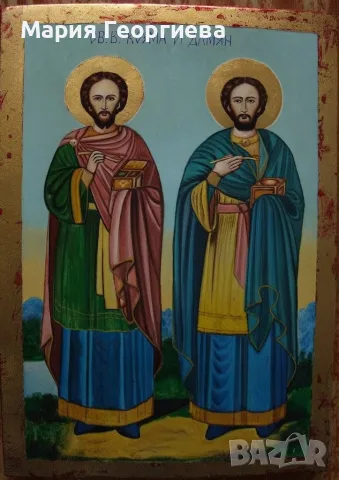  икони 5 бр. Рисувани от мен  , снимка 2 - Икони - 32913222