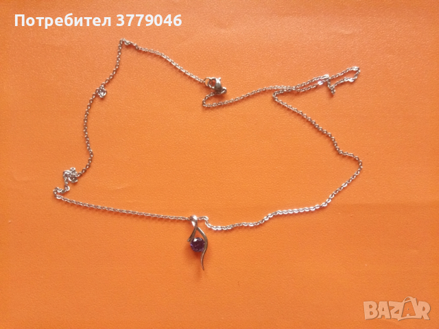 Колие с кристал , снимка 3 - Колиета, медальони, синджири - 44534438