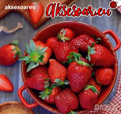 100 бр. ягодови семена от гигантска ягода градинско плодово растение сладки и вкусни червени ягоди, снимка 5 - Сортови семена и луковици - 50619114